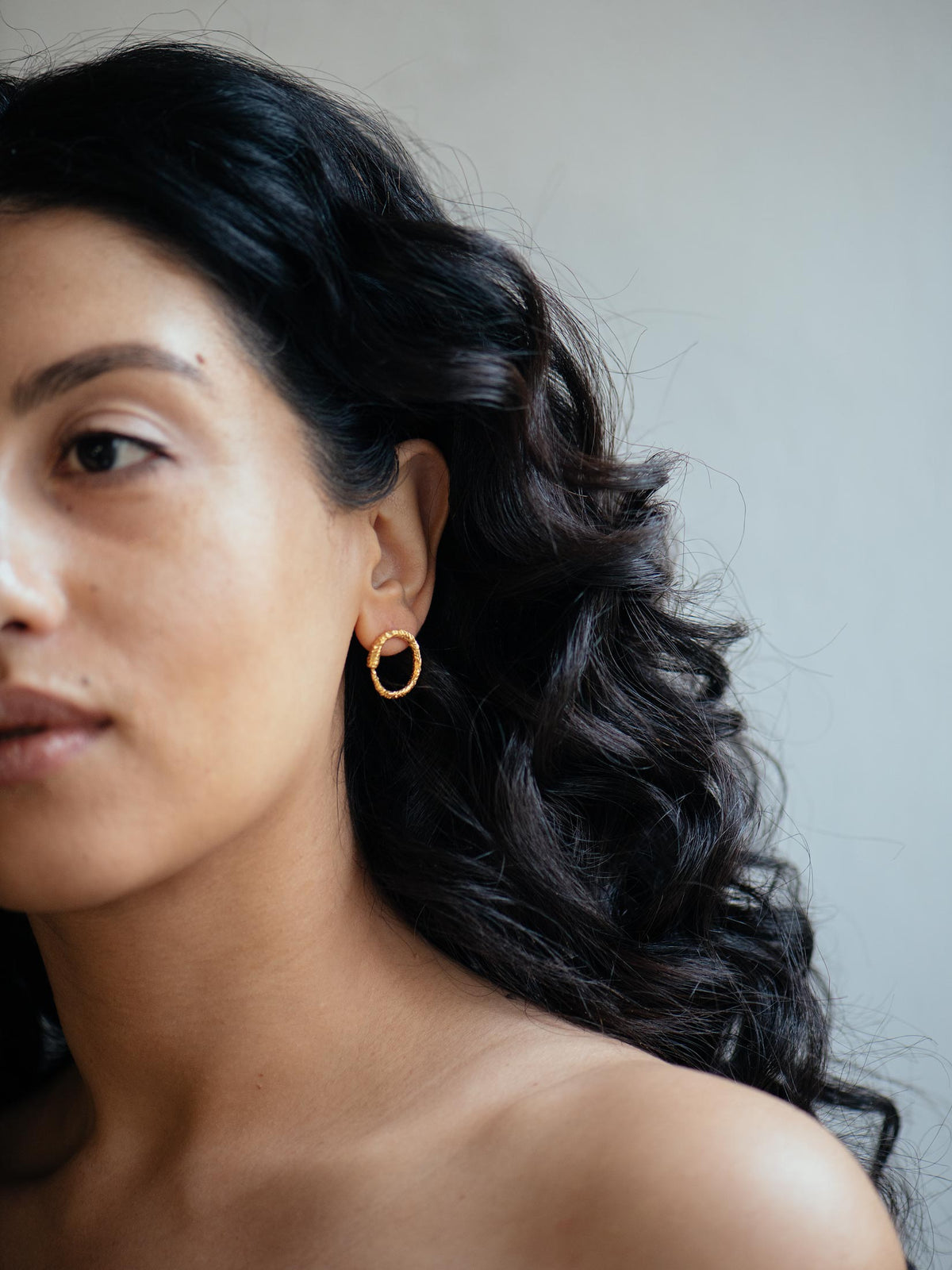 Comets oval earrings