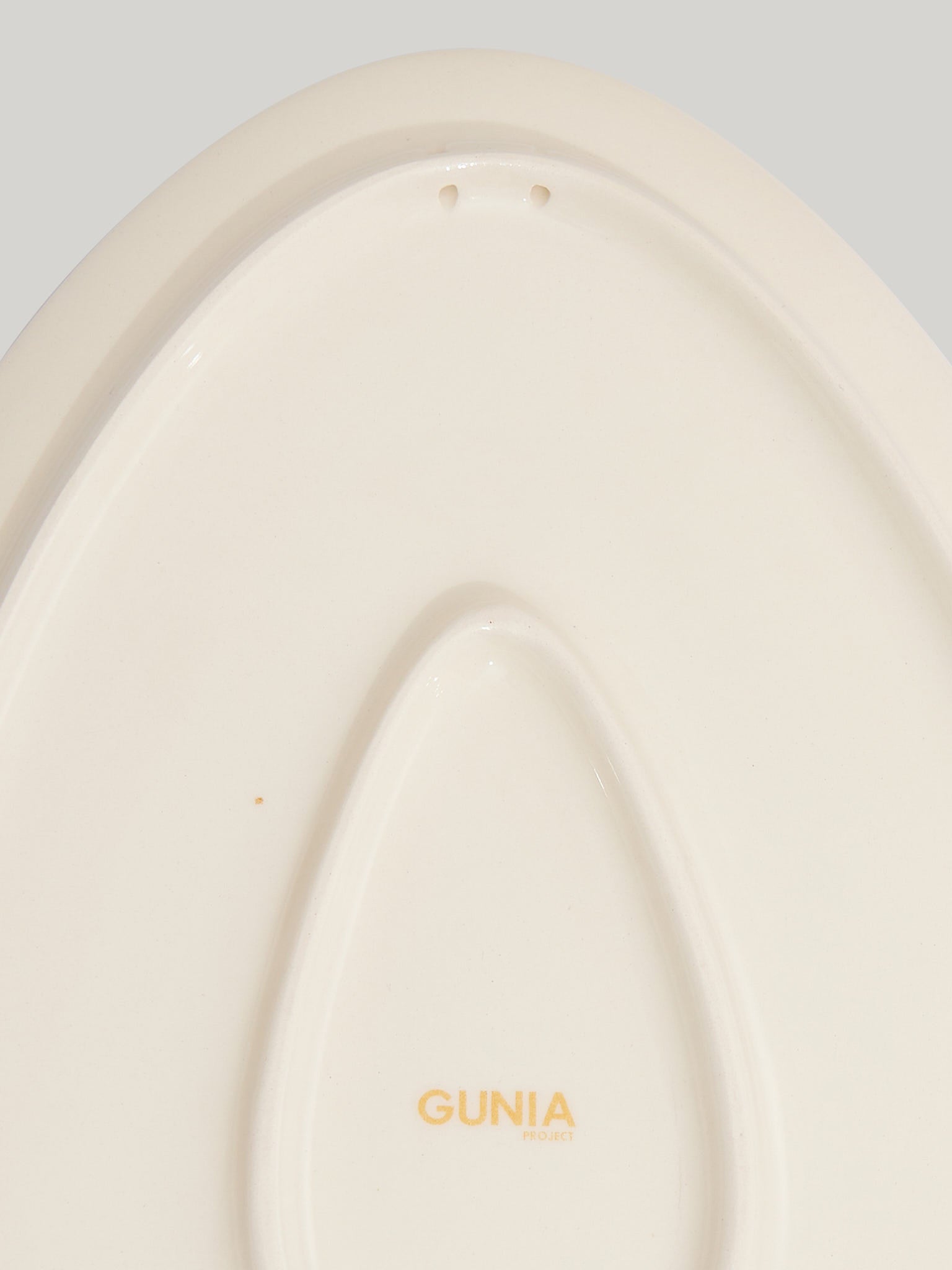 Naive pond oval plate
