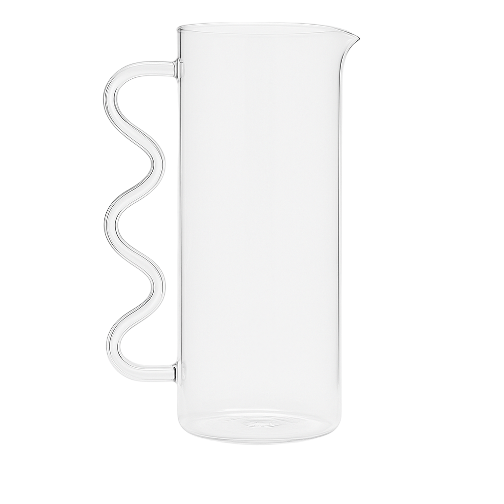 Wave pitcher - Clear 