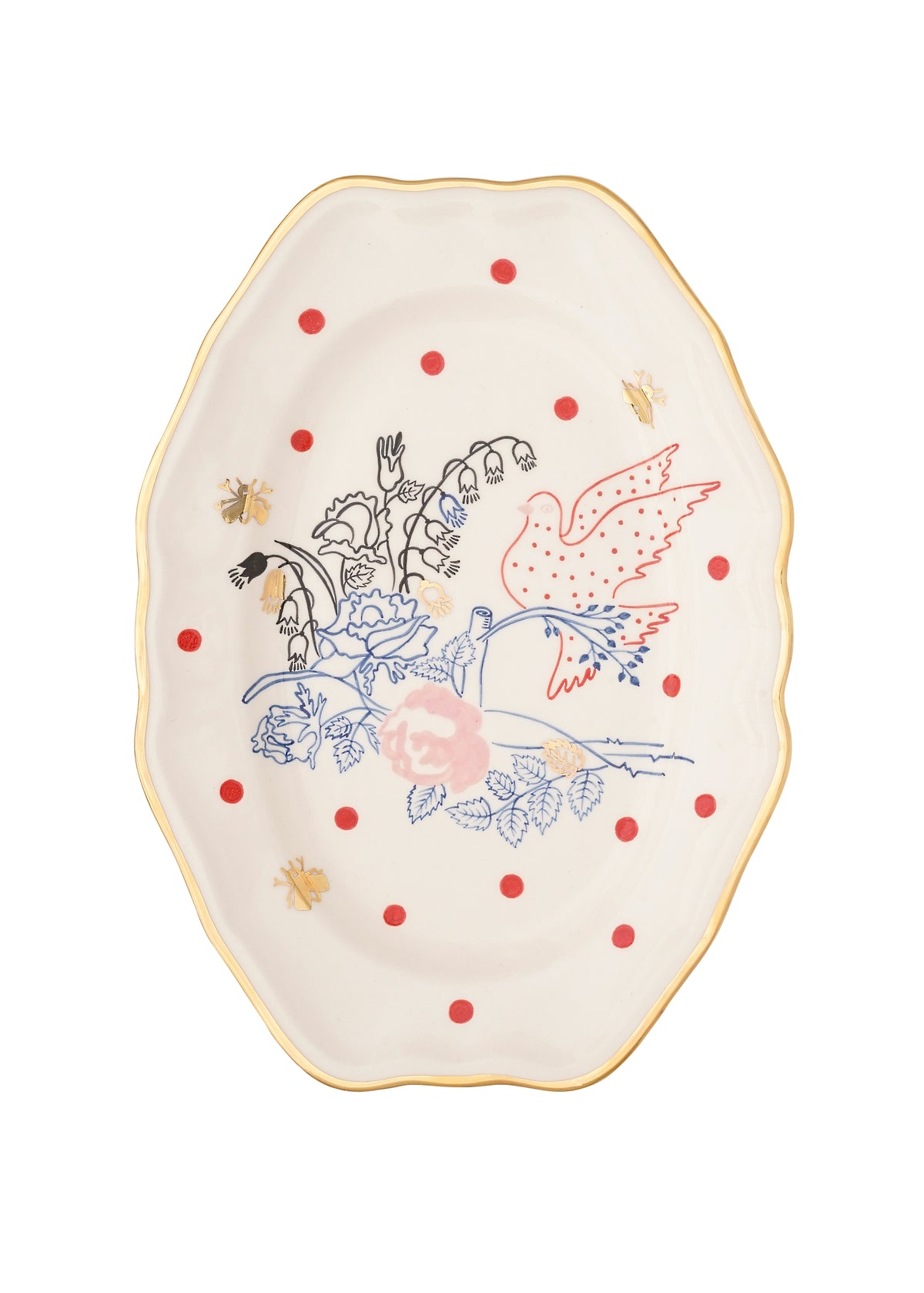 Dove Ornate plate