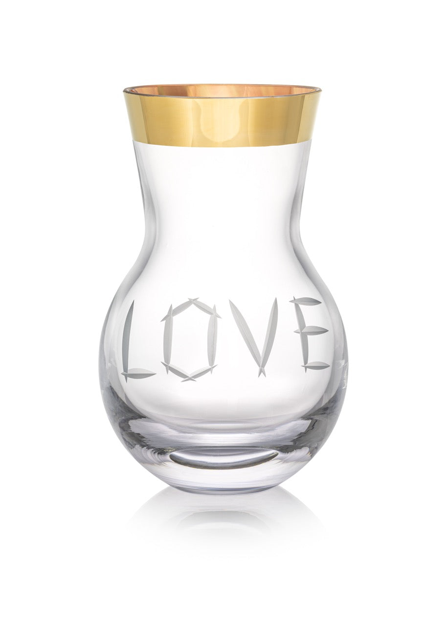 Love váza zlato 27/42 cm