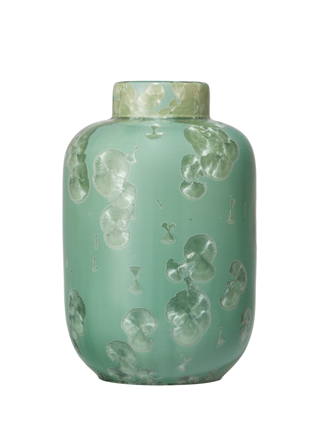 Crystalline Extra large vase green
