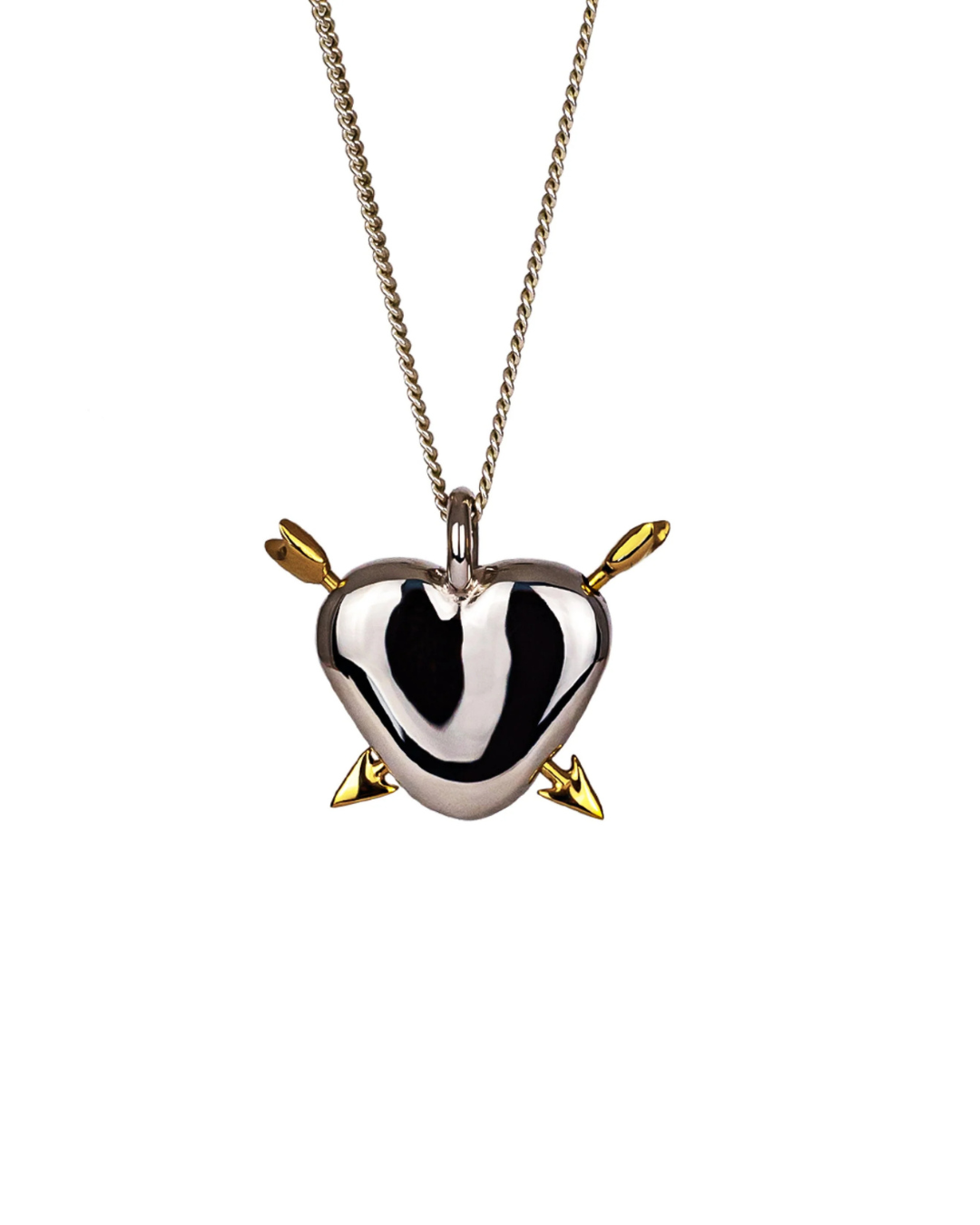 Přívěsek Heart se šípy ze stříbra