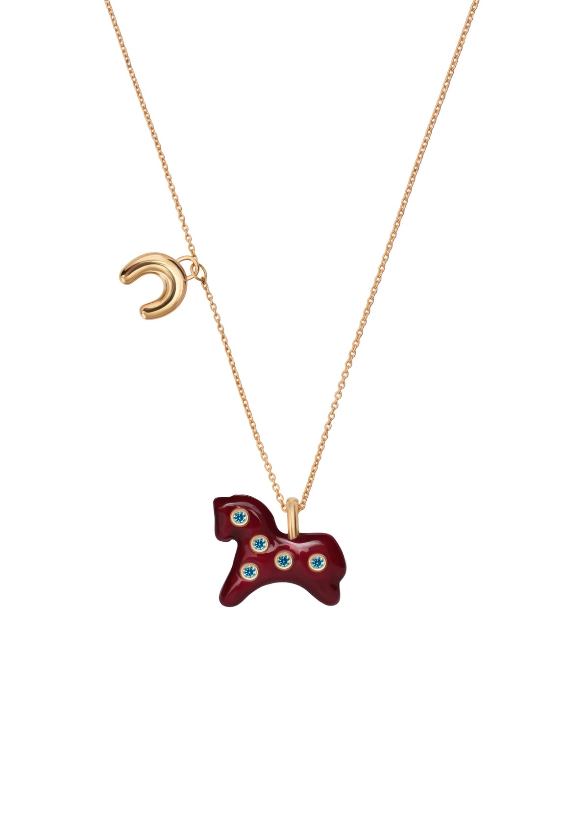 Lucky Pendant - Gold-plated and Enamel